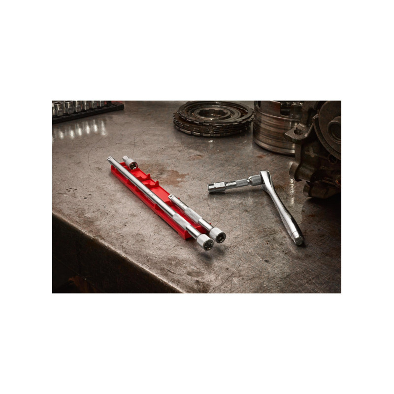 Набір подовжувачів для головок хромованих MILWAUKEE, 3/8'', (4шт)-4932480638