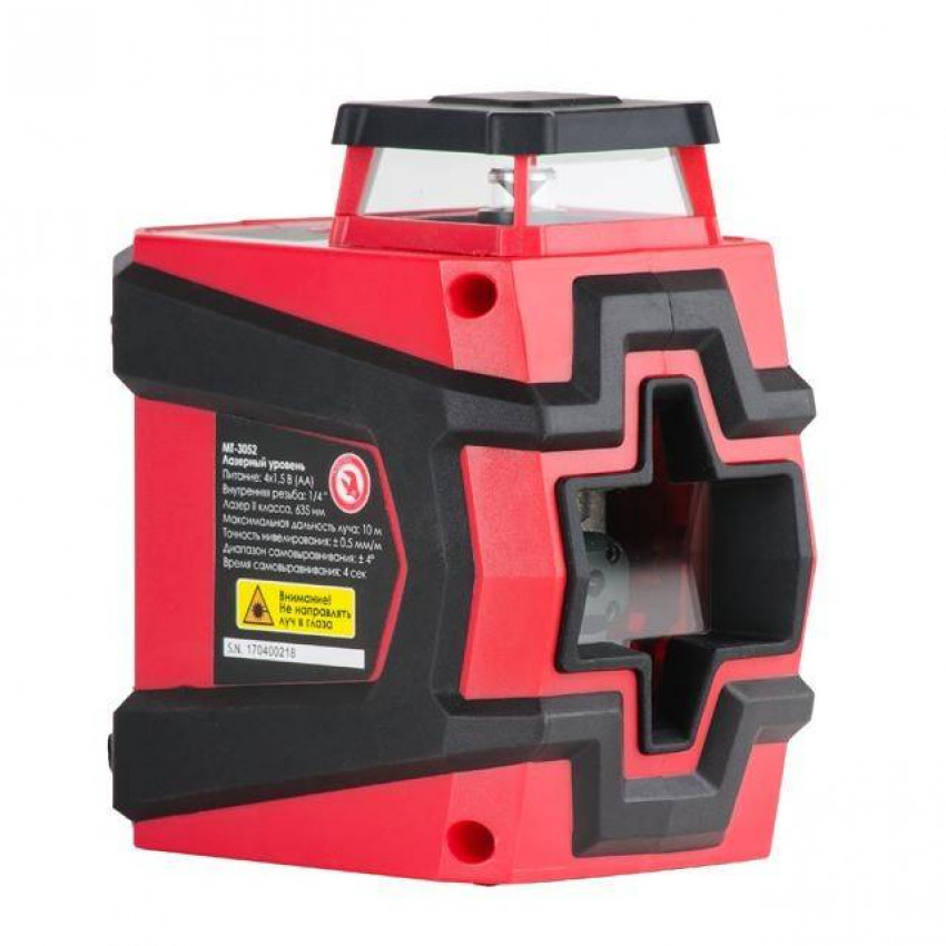 Рівень лазерний 360 град, 2 лазерні головки. INTERTOOL MT-3052-MT-3052