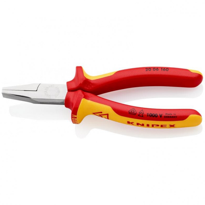 Плоскогубці з гладкими губками KNIPEX 20 06 160-20 06 160