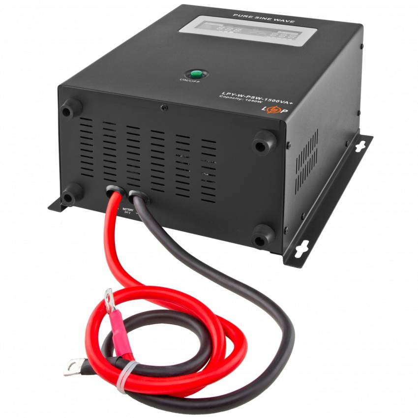 ДБЖ з правильною синусоїдою 24V LPY-W-PSW-1500VA+(1050Вт)10A/15A-