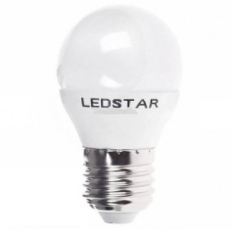 Світлодіодна лампа LEDSTAR E27, 6W, кулька 510lm, 4000К, 160º, чіп: Epistar (Тайвань)-[articul]