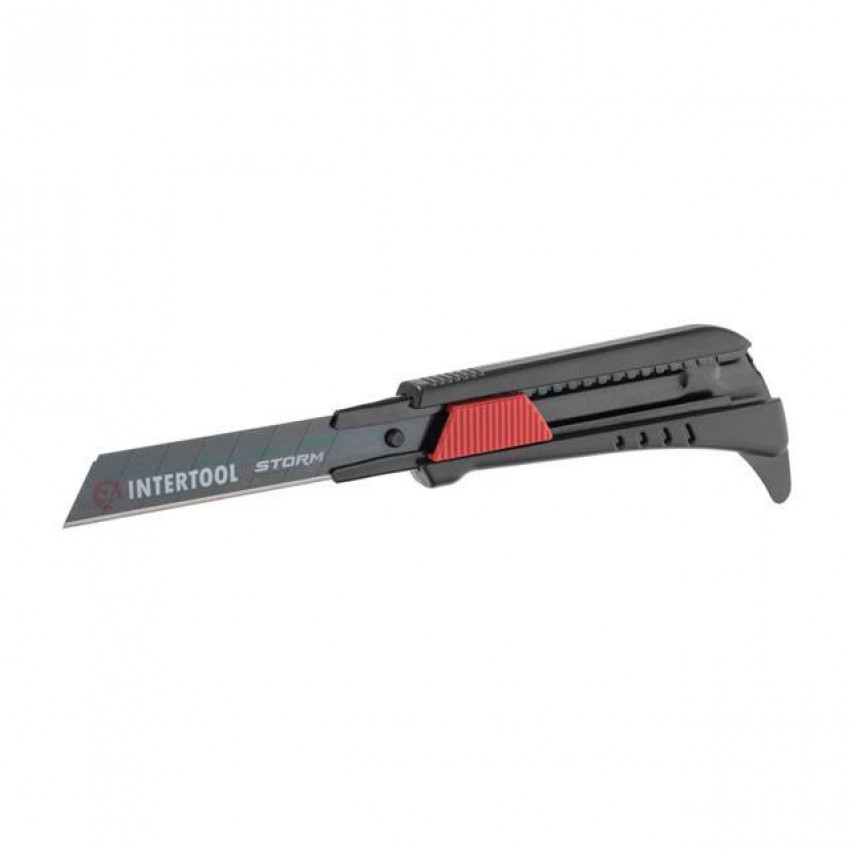 Ніж сегментний для лінолеуму 18мм, металева напрямна, STORM INTERTOOL HT-0538-HT-0538