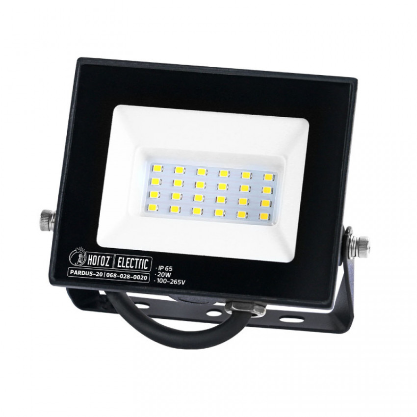 Прожектор SMD LED 10W 6400K 900Lm 100-265V IP65 чорний-068-028-0010-010