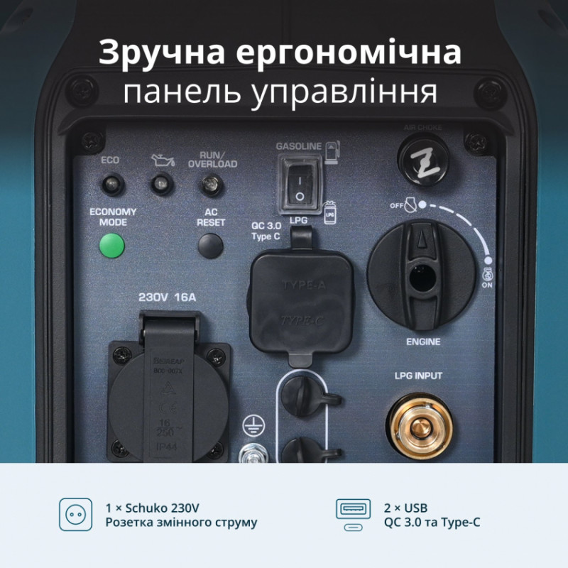 Інверторний Генератор (газ/бензин) KS 1900iG S-KS 1900iG S
