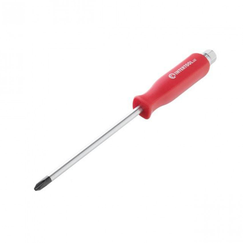 Викрутка хрестова ударна PH3*150 мм, CrV INTERTOOL HT-0489-HT-0489