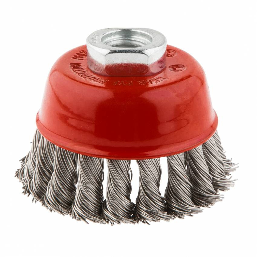 Щітка дротяна чашкова 80 мм x М14, INOX-57H582