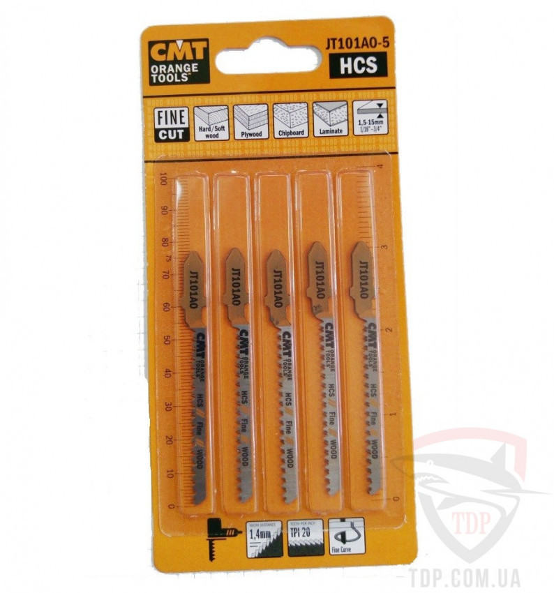 JT101AO-5 Пильне полотно  I=50 L=76 5 шт. відстань між зубами 1,4-JT101AO-5