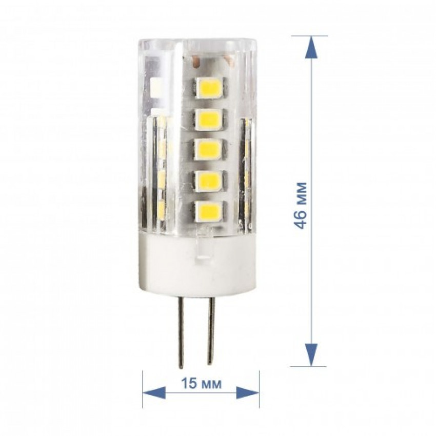 Лампа RIGHT HAUSEN LED Standard капс. 3,5W 220V G4 6000K керам/шар HN-157042-HN-157042