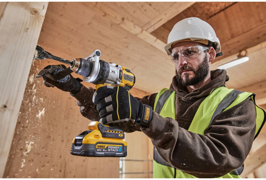 Дриль-шурупокрут акумуляторний безщітковий ударний DeWALT DCD1007H2T-DCD1007H2T