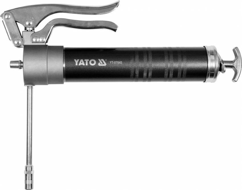 Шприц мастильний YATO, 400 см³, 55 MPa. з жорстк. аплікатором і швидким впорскуванням-YT-07045