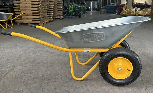 Тачка садово-будівельна двоколісна 85л, 200кг, колеса пневмо 4х8'' СИЛА-550470