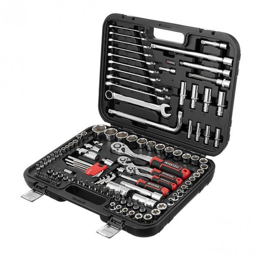Набір інструментів 1/2 "& 3/8" & 1/4 ", 126ед., Cr-V STORM INTERTOOL ET-8126-ET-8126