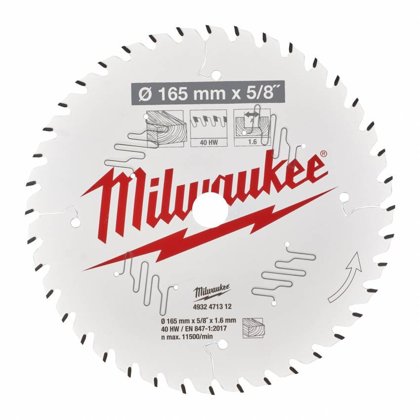 Диск пиляльний PFTE MILWAUKEE, Ø140х20х1,6мм, 18 зуб. 1-4932471310