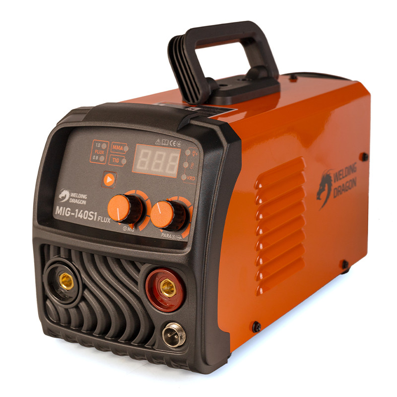 Напівавтомат зварювальний Welding Dragon MIG-140 S1 FLUX портативний для зварювання самозахисним флюсовим порошковим дротом-MIG.140S1-1