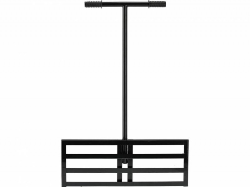 Вирівнювач грунту ручний YATO; робоча част- 80х 30х 6,6 см, держак- 100 см [30]-YT-86771