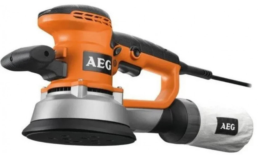 Шліфмашина ексцентрикова EХ150ES-KIT1 AEG, 440Вт, Ø150мм, з набором (25 шліф. листів, ящик для інструменту)-EХ150ES-KIT1