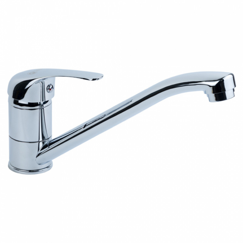 Змішувач TN Ø35 для кухні гусак прямий 250мм на шпильці TAU TN-2B242C (9846110)-9846110