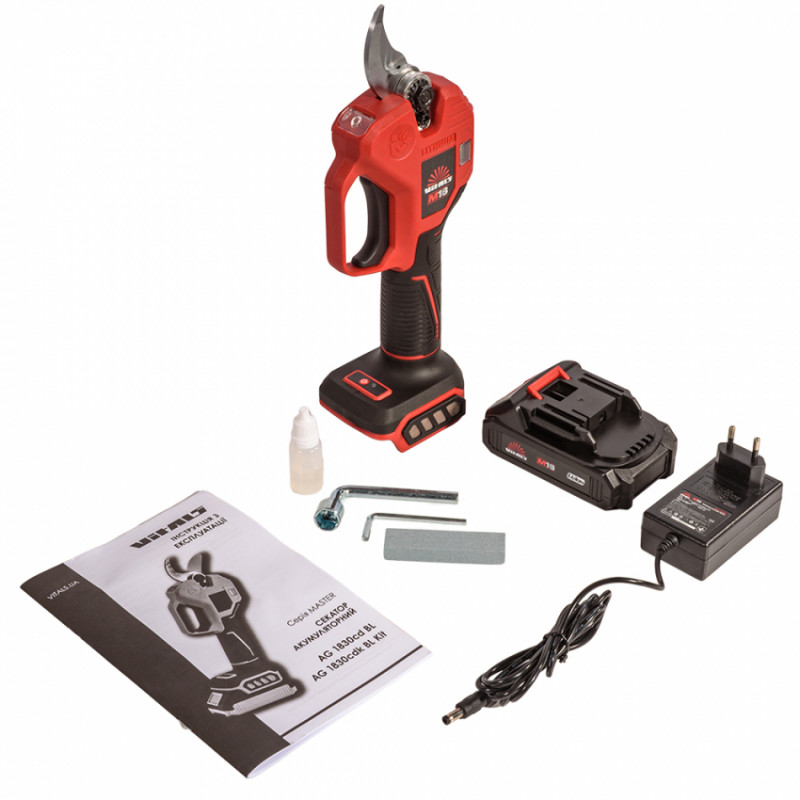 Секатор акумуляторний Vitals Master AG 1830cdk BL Kit-235299