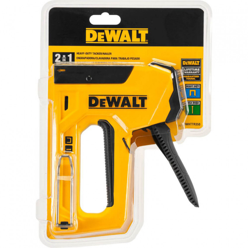 Степлер Heavy Duty для скоб типу G 6-14мм, цвяхів типу J 12, 15мм DeWALT DWHTTR350-0-DWHTTR350-0