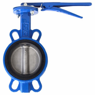 Затвор міжфланцевий «батерфляй» 4'' корпус чавун (GGG50) диск нерж (SS304) EPDM PN16 FLORA (5080154)-[articul]