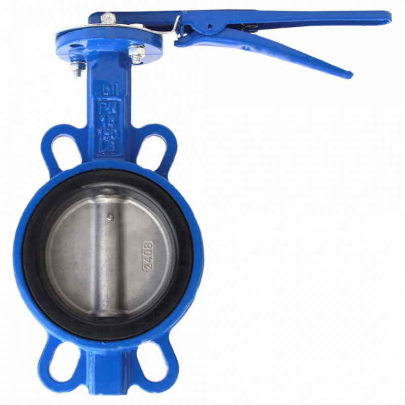 Затвор міжфланцевий «батерфляй» 4'' корпус чавун (GGG50) диск нерж (SS304) EPDM PN16 FLORA (5080154)-5080154