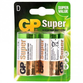 Батарейка GP SUPER ALKALINE 1.5V 13A-U2 лужна, LR20, D-[articul]