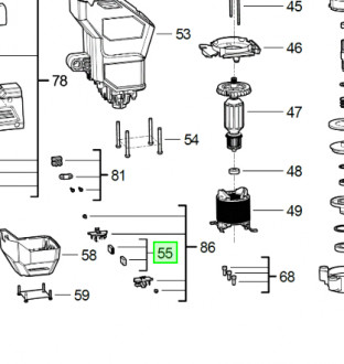Щітки до перфоратора K850S / Milwaukee-[articul]