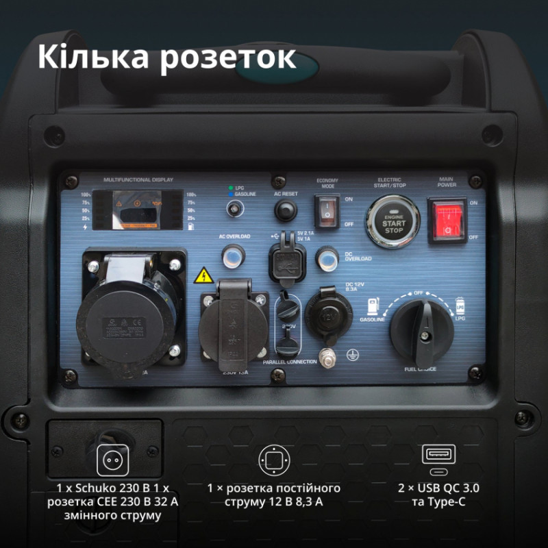 Інверторний газобензиновий генератор KS 5500iEG S-KS 5500iEG S