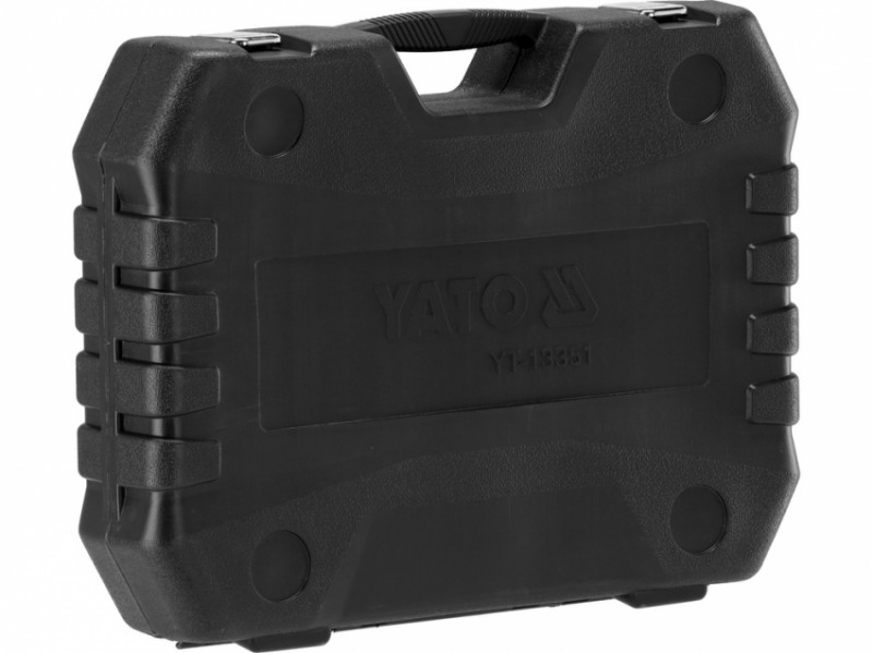 Набір головок торцевих YATO : квадрат 3/4", 16 гол- М19-50 мм з інструментами, 21 елем. [1]-YT-13351