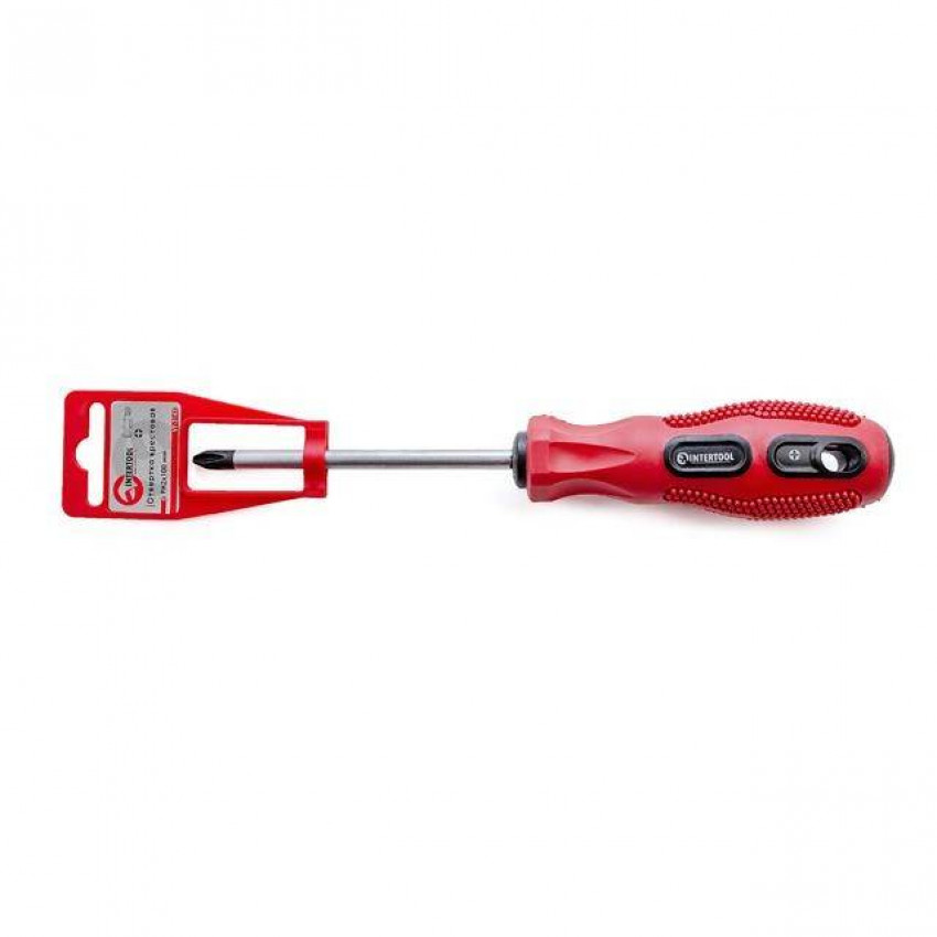 Викрутка хрестова PH2*100 мм INTERTOOL VT-3143-VT-3143