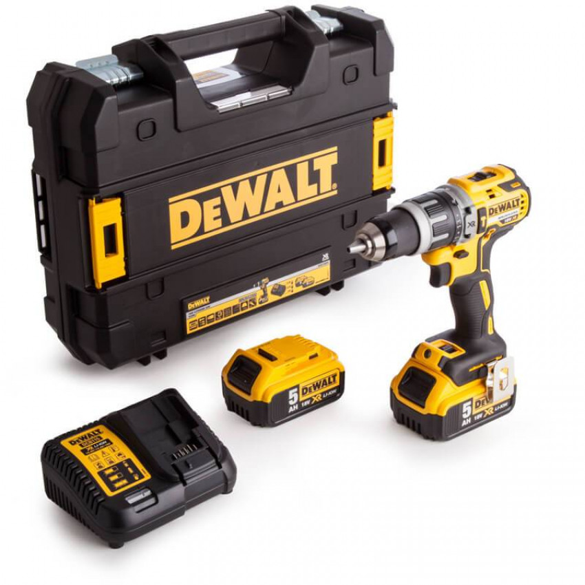 Дриль-шуруповертний акумуляторний безщітковий ударний DeWALT DCD796P2-DCD796P2