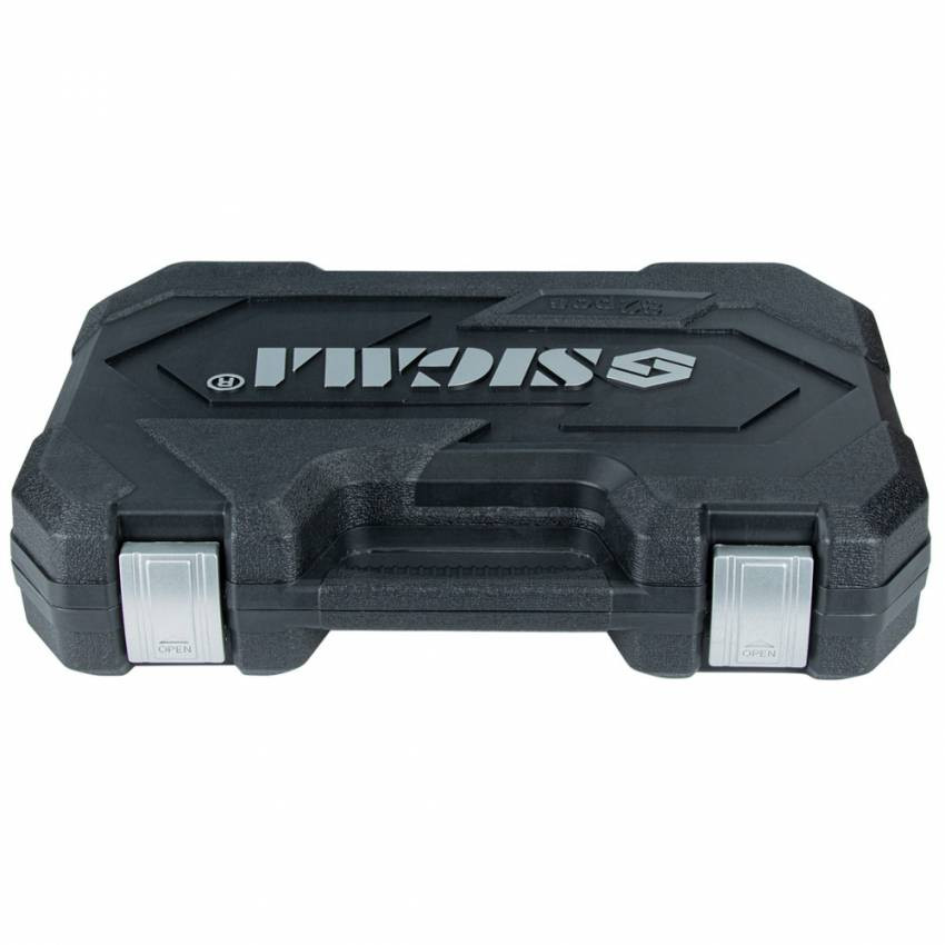Набір насадок торцевих та біт 1/4", 1/2" 82шт CrV mid Sigma (6001551)-6001551