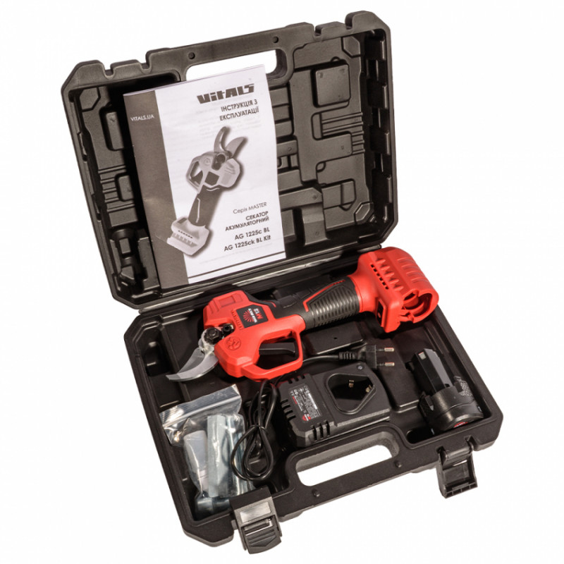 Секатор акумуляторний Vitals Master AG 1225ck BL Kit-235287
