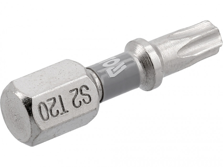 Насадка викруткова YATO; "TORX" T20 х 25 мм. шпиндель 6-гран- 1/4", покрита нікелем, 2 шт.[10]-YT-78013