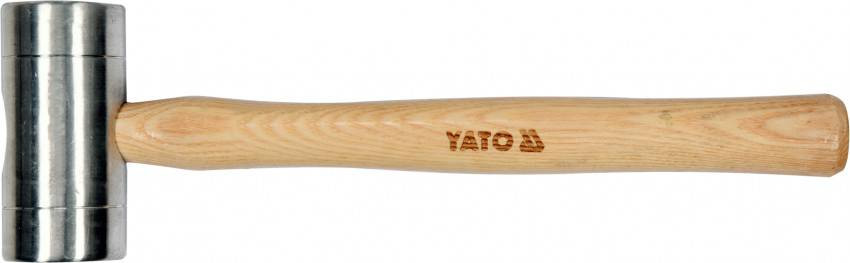 Алюмінієвий молоток YATO: Ø50 x 320 мм, м = 580 г, дерев'яна ручка-YT-45282