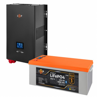 Комплект резервного живлення LogicPower 3500W + літієва (LiFePO4) батарея 5888Wh-[articul]