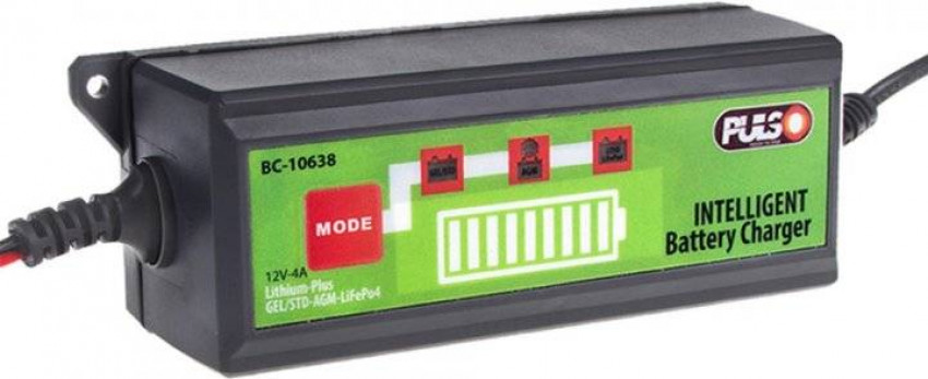 Зарядний пристрій PULSO BC-10638 12V/4.0A/1.2-120AHR/LCD/Iмпульсний-BC-10638