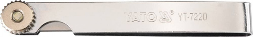 Щупи вимірювальні YATO, 100 х 10мм, 17шт., h=0,02-1мм [10/200]-YT-7220