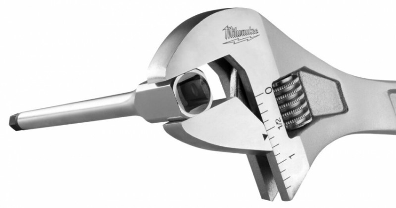 Головка торцева хромована 3/8'' MILWAUKEE подовжена, з бітою Hex, 8мм-4932500452