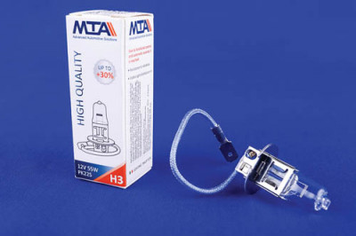 Лампа автомобільна H3 12V 55W PK22S (ближня/дальня, протитуманна) MTA-[articul]