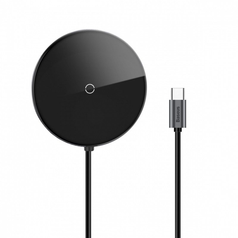 Бездротовий ЗП Baseus Circular Mirror+USB Hub Type-C to USB3.0*1+USB2.0*3+Type-C PD (WXJMY-0G)-