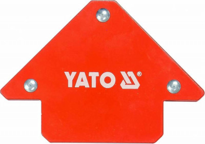 Кутники магнітні для зварюв YATO: кут: 45°, 90°, 135°, 2- 4.5 кг, 43х72х12мм, 4- 11,5кг, 82х118х14мм