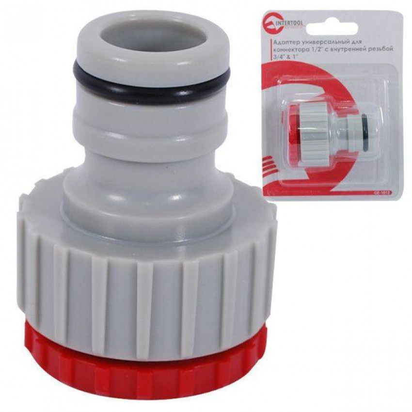 Адаптер для з'єднувача 3/4" з внутрішньою різьбою 3/4" та 1" INTERTOOL GE-1012-GE-1012