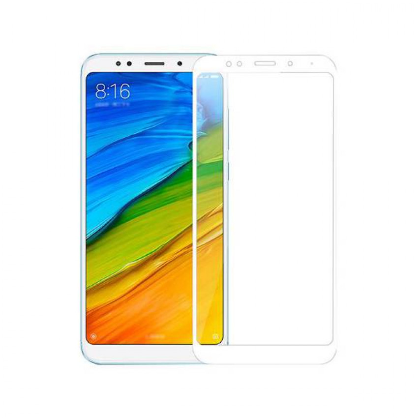 Захисне скло Full screen PowerPlant для Xiaomi Redmi 5, White-GL605545