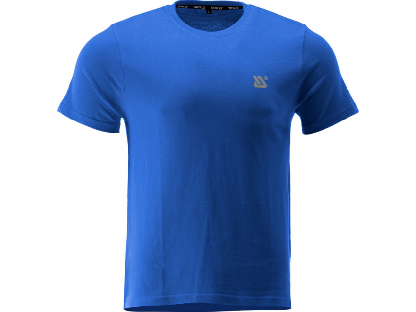 Футболка серії BASIC синя YATO, розм. XL/ вис- 76 см х 58 см, 100%- бавовна [40]-YT-78497