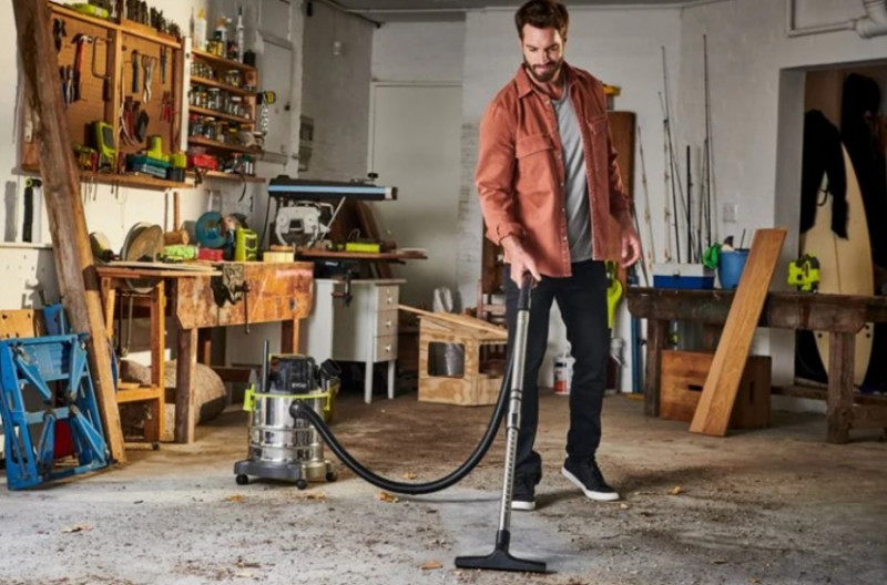 Пилосос акумуляторний будівельний RYOBI R18WDV-0 ONE+-5133004724