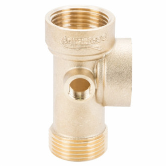 З&quot;єднувач п'яти вивідний 80мм 1&quot;м×1&quot;F×1&quot;F×1/4&quot;M×1/4&quot; F∠180° AQUATICA (779599)-[articul]