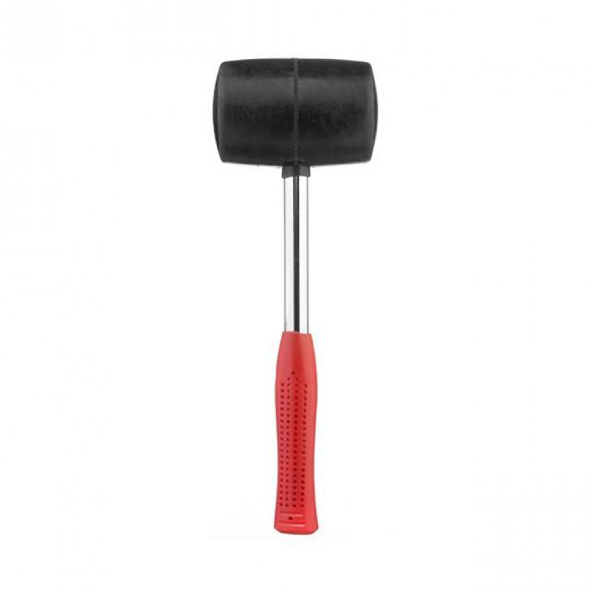 Киянка гумова 900 г, 80 мм, чорна гума, металева ручка INTERTOOL HT-0233-HT-0233