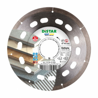 Круг алмазний вiдрiзний 1A1R 115x1,1/0,8x8x22,23 Esthete-[articul]