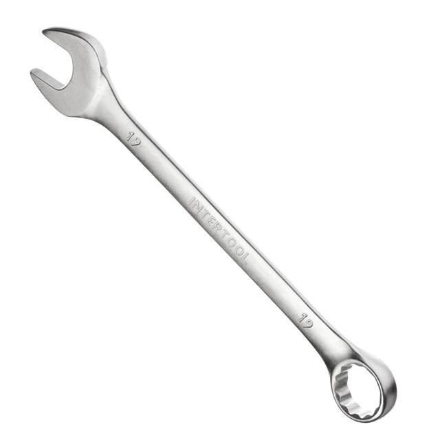 Ключ комбінований 19мм Cr-V INTERTOOL HT-1219-HT-1219